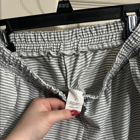 Striped Gray and White Loungewear Set - Picture 9 of 9